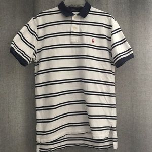 Medium Ralph Lauren Polo dress shirt white/navy stripes